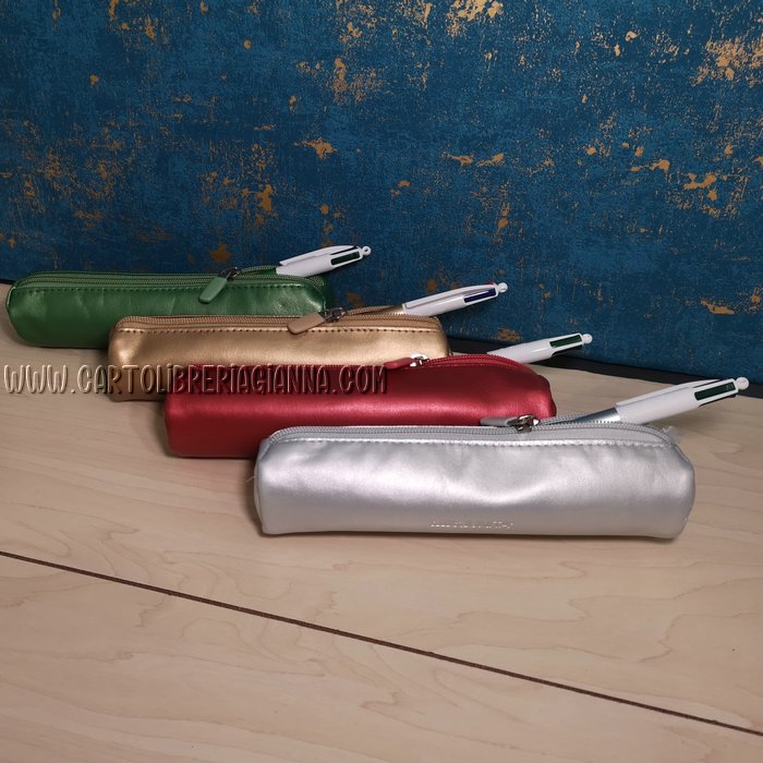 Gift set Tinta Unita e Bic – Bustina, portamonete con portachiavi e penna quattro colori - immagine 4